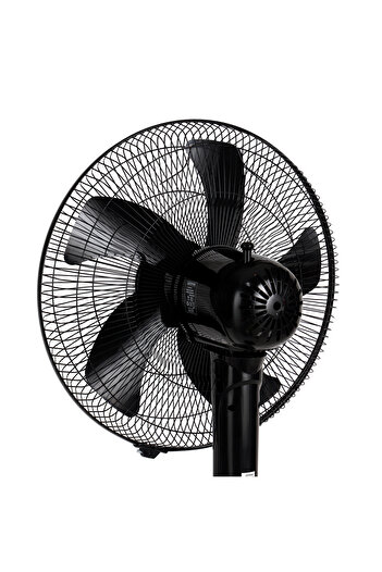 KRYPTON 16-Inch Stand Fan With 5-Leaf Blades, 3-Speed Control, Oscillation, Powerful Motor, Super Silent