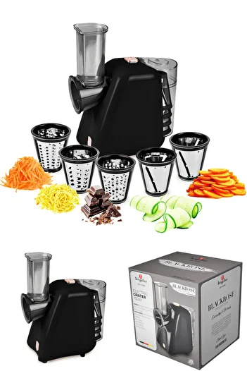 Berlinger Electric Grater For Vegetables And Fruits Black Rose Collection 5 Attachments
