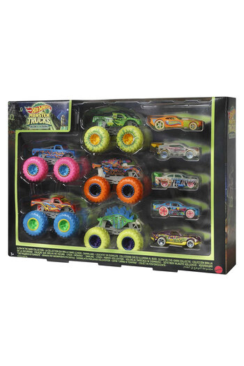 HOT WHEELS Monster Trucks Hcb57 - Πακέτο αυτοκινήτου που λάμπει στο σκοτάδι