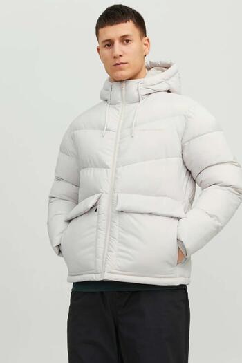 Jack & Jones Ανδρικό Αδιάβροχο Λευκό Παλτό 12238849