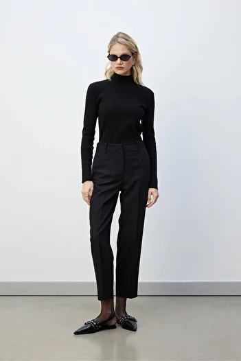 BE BLUE Black Classic Cut Pants