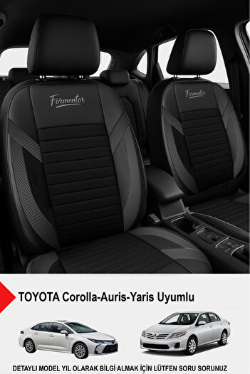 GM-DESIGN Formentor Arm Feather Auto Seat Cover (Toyota Corolla-Auris-Yaris Compatible)