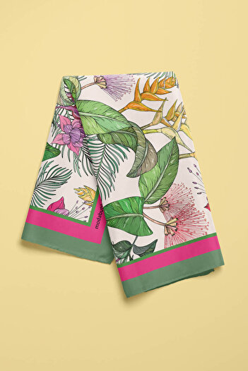 Modabutik B116 Tropıcal Flowers Bandana