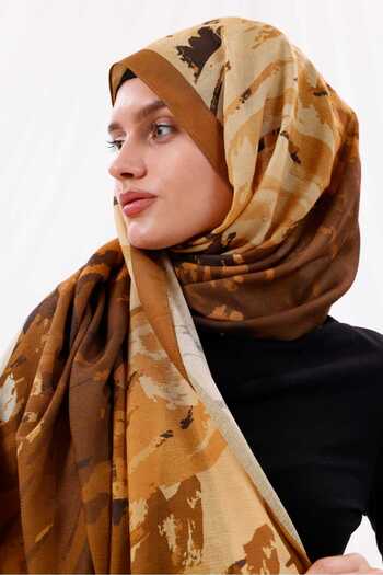 Freeista Cinnamon Ocean Pattern Lina Shawl 2507132034