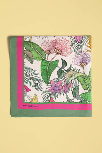 Modabutik B116 Tropıcal Flowers Bandana