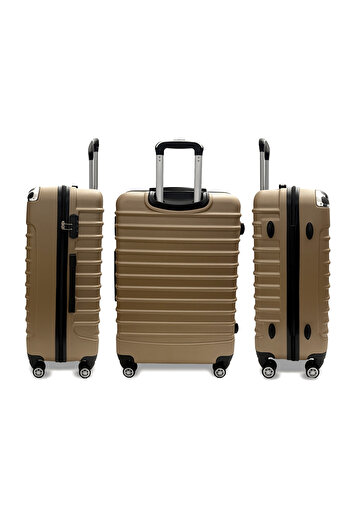 Rorik Cărucior din policarbonat, 92 L, L 77x45x30 cm, roți duble 360°, auriu
