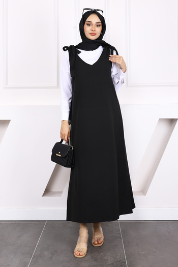 İmajButik Black Shoulder Tie Gilet