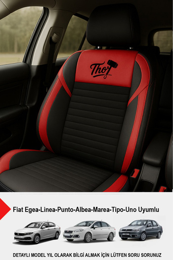 GM-DESIGN Thor Arm Feather Auto Seat Cover (Fi̇at Egea-Linea-Punto-Albea-Marea-Tipo-Uno Compatible)