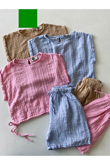 rg kidsstore Muslin Kids Shorts Set