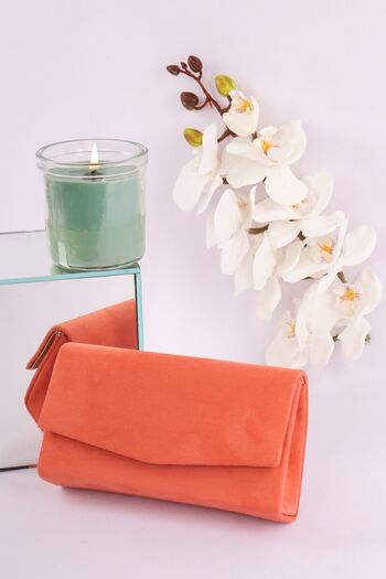 weem bag Elysara Eb0201 |   Suede Elegant Small Envelope Evening Bag