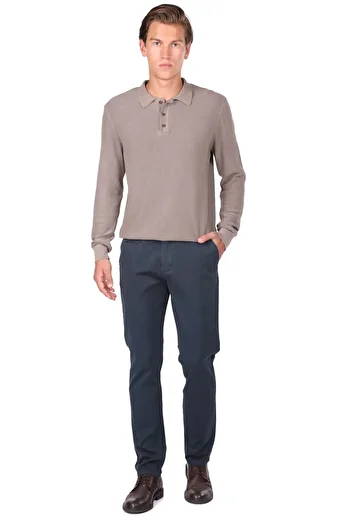 MARKAPIA Navy Blue Men's Chino Pants
