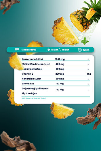 Smartcaps Glukozamin Tip Iı Kolajen 60 Tablet