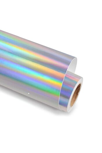 Packline Rainbow Hologram Film with Ragle and Utility Knife Gift 38cm X 3 Meters 180 Micron