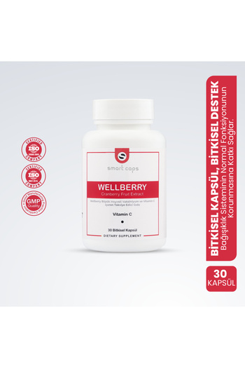 Smartcaps Wellberry Cranberry 30 Kapsül