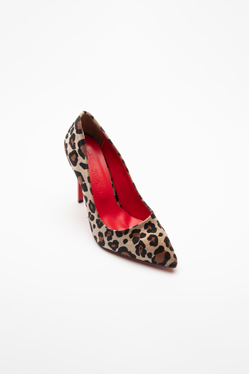 Sister in Love CHARLOTTE - High Heeled, Leopard Print Red Stiletto