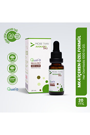 MORE THAN Avocado D3K2 20 ml Drops