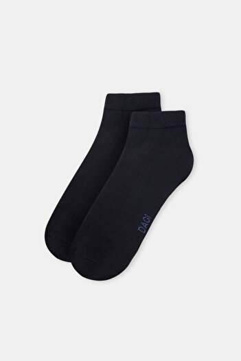 Dagi Navy Blue Bamboo Booties Men's Socks