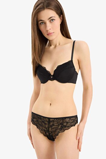 DeFacto Fall in Love Lace Detailed Padded Push up Bra D8163Ax25Sp