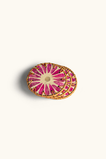 touche deco Mother of Pearl Coasters - Pink 3 Pieces