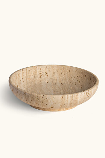 touche deco Travertine Center Piece Bowl