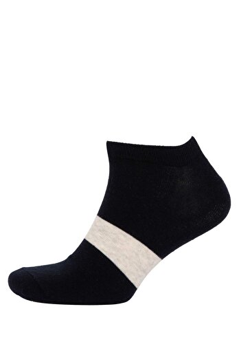 DeFacto Men's 5-Piece Cotton Booties Socks C6756Axns