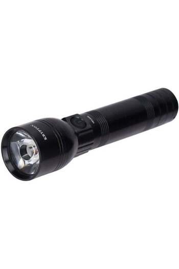 KRYPTON Zoomable LED Flashlight, 5W CREE Light, 5H Runtime, Fast Charging, Compact Indoor/Outdoor Use