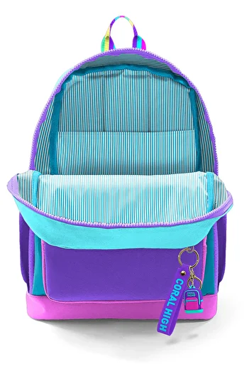 Coral High Kids Pink Pastel Colored School Backpack 23759