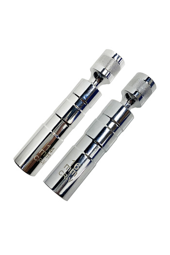 LIXIU 2pc Universal Magnetic Spark Plug Sleeve Thin-walled Universal Joint 14/16mm Automotive Repair Spar