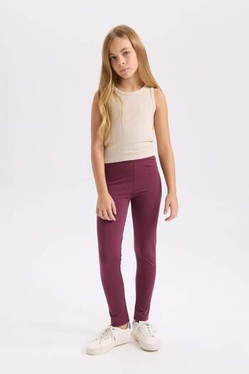 DeFacto Girl's Basic Plain Leggings E0002A824Wn