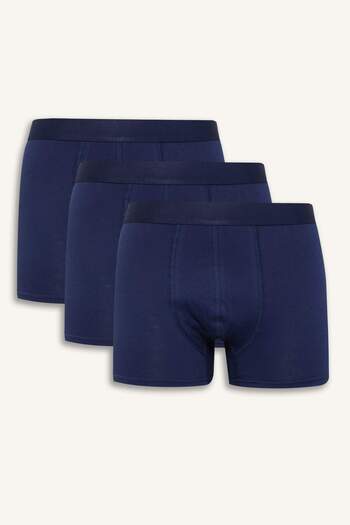 DeFacto Men's Regular Fit Basic Plain 3-Piece Boxer C3275Ax24Wn