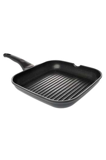Ella Home Italia Grill Pan, Cast Aluminum, 28 cm