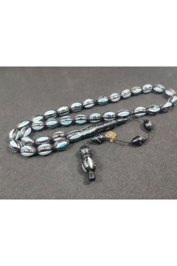 İskeçe Exclusive Hakan Kaya Master Artifact 4-Piece Silver Splitting Silver Knife with Enameled Pearl Black Kuka Certified 8080
