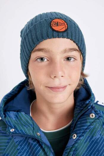 DeFacto Boy's Ribbed Knitted Beanie C8590A824Wn