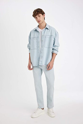 DeFacto Sergio Regular Fit Normal Kalıp Normal Bel Boru Paça Jean Pantolon B3107AX24AU