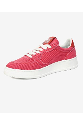 Greyder Kadın Nar Çiçeği Hakiki Deri Sneaker Ayakkabı 4Y2SA33340