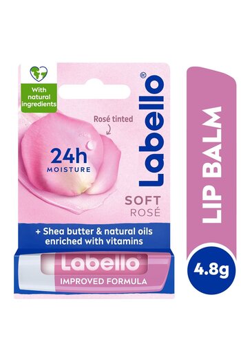 LABELLO Lip Balm Moisturising Lip Care Soft Rose 4.8g – Nourishes & Soft Tint