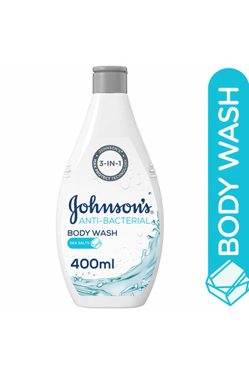 Johnson & Johnson Johnson's Body Wash Anti-Bacterial Sea Salts 400 ml Refreshing Cleanse & Germ Protection