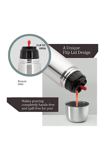 Bisbell Stainless Steel Vaccum Bottle-1000Ml, Non-Toxic BPA Free, Fast Flow ,For Sports and School,BB1239