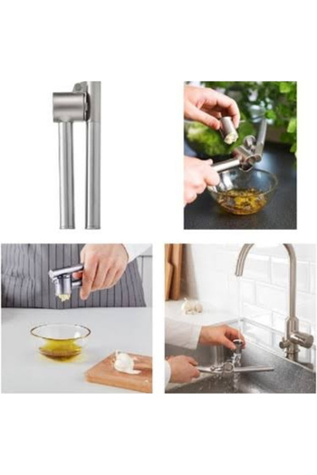 IKEA 4 Lü Set, Idealısk Rende 2'li Çırpıcı Seti Frk Koncıs Çelik Sarımsak Ezici Un Eleği Kontef