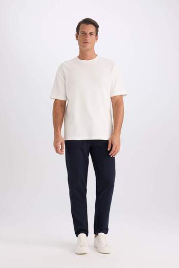DeFacto Relax Fit Crew Neck Cotton Short Sleeve Basic t Shirt D2531Ax24Au