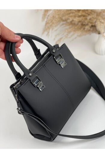 HONEY BAG Vamos Black 3 Compartment Shoulder Bag