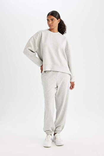 DeFacto DeFactoFit Oversize Geniş Kalıp İnce Sporcu Eşofman Altı Çift Cepli Jogger Paça Standart Boy Skuba D