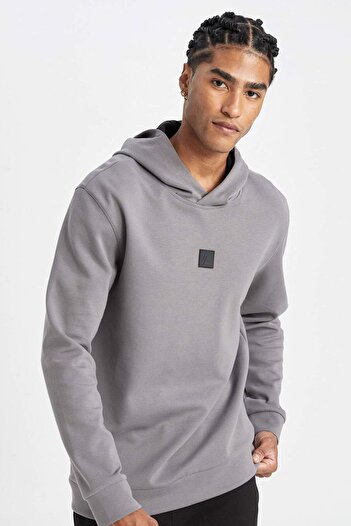 DeFacto Defactofit Standard Fit Hooded Sportsman Sweatshirt D0925Ax24Au