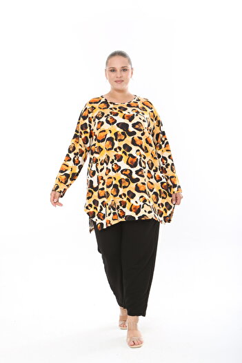XL Modam Women's Lycra Viscose Plus Size Tunic (Chest Size 150cm)