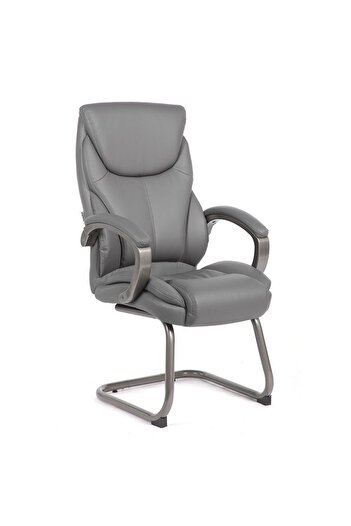 Danube Home Courtney Visitor Back Office Chair - Grey L73.3xW62xH114cm