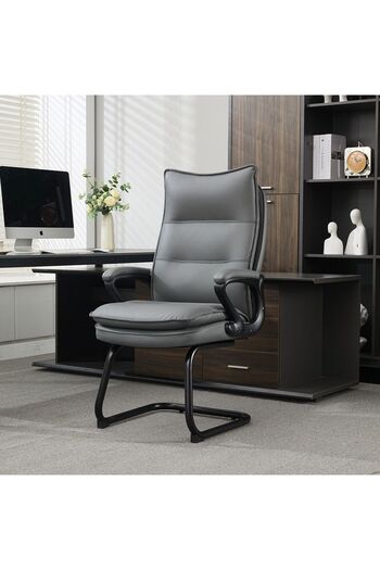 Danube Home Jayden Visitor Back Office Chair - Grey L72.5xW65xH115.3cm