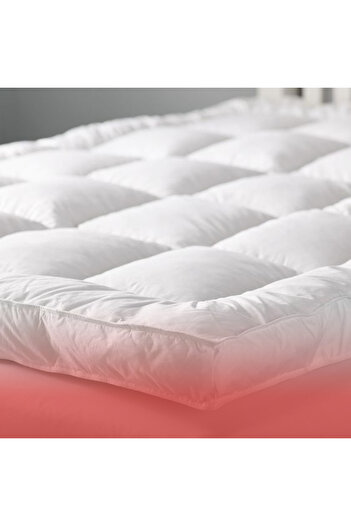 BACK COMFORT 8 cm Microfiber Mattress Topper + 2 Pillows, Hypoallergenic