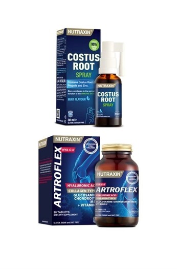 Nutraxin Costus Root 30 ml + Hya C-Ii Glucosamine Series 90 Tablets