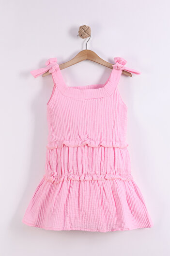 Pollito Bow Ruffle Dress