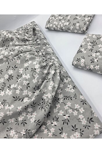 pınarhome collectıon Fabric Fitted Sheet for Pad Beds + Pillow Case with Cover (Corner Depth 30 Cm) New Season***